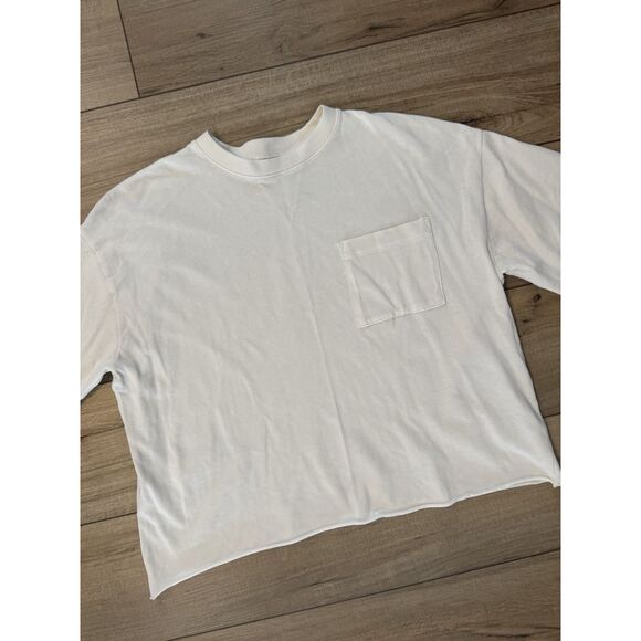 Madewell Crewneck Tee Pocket Women’s Xs Extra Small Oversized Boxy Fall - Picture 2 of 2